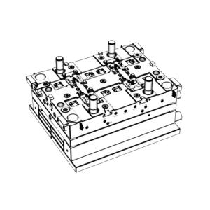 OEM / ODM ：Consumer Electronics Molds / Earphone left front shell (1*4) No.24205