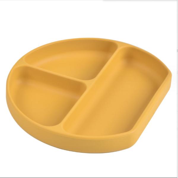 Plate Production Safe and Durable Food Grade Silicone Suction Plate for Baby