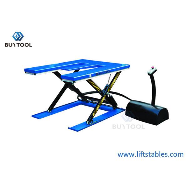 Static Ultra Low Profile Scissor Lift Tables Pallet Lifter Table 1000kg 1500