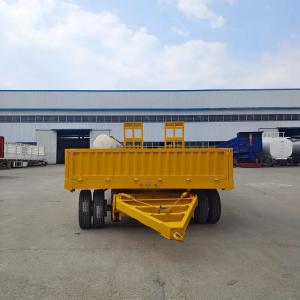 Hydraulic Ramp System Low Bed Draw Bar Full Trailer for Sale