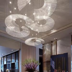 Modern Luxury Unique Glass Engineering Non-customized Large Chandelier Lighting