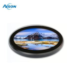 3.4 Inch 800*800 Circular Touch Display With Metal Housing For Advertising