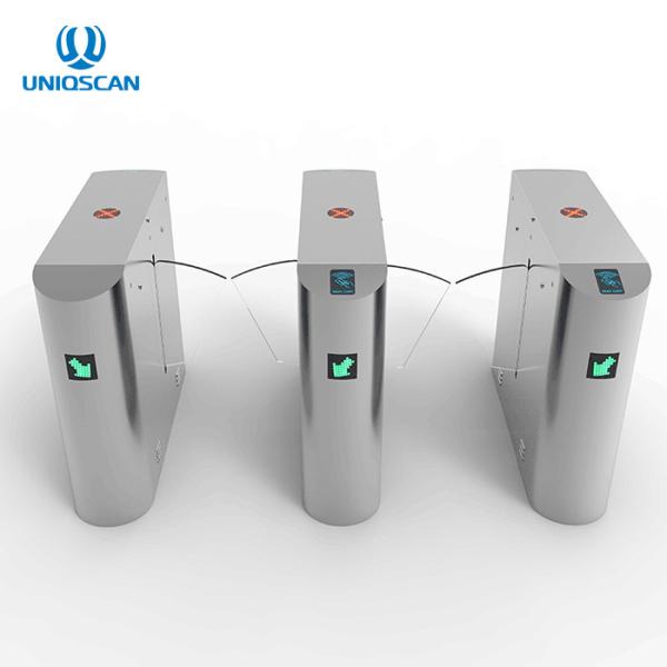 Bi - Directional Pass Flap Barrier Gate 304 Stainless Steel Housing Brushless