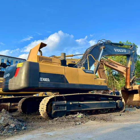 Used Korea Hydraulic Crawler Big Excavator Volvo 480 Good Performance High Work