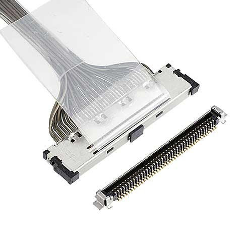 Buy 20437 040T 01 20438 040T 01 Custom Lvds Cable Connector Vertical Mating at wholesale prices