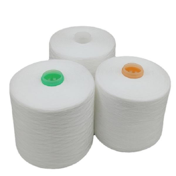 Buy China Supplier Raw white 100% Spun Polyester Yarn 40/2 40/3 50/2 60/2 at wholesale prices