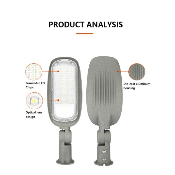 KCD Classic Performance Safety Electric Die Casting Aluminium Housing Efficient Waterproof Slim 150w Smart LED Street Lights