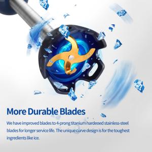 5 in 1 Immersion Stick Blender Set 120V 240V With Whisk Frother Chopper Beaker