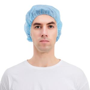 China Surgical Non Woven Round Disposable Scrub Hats 20-60gsm on sale