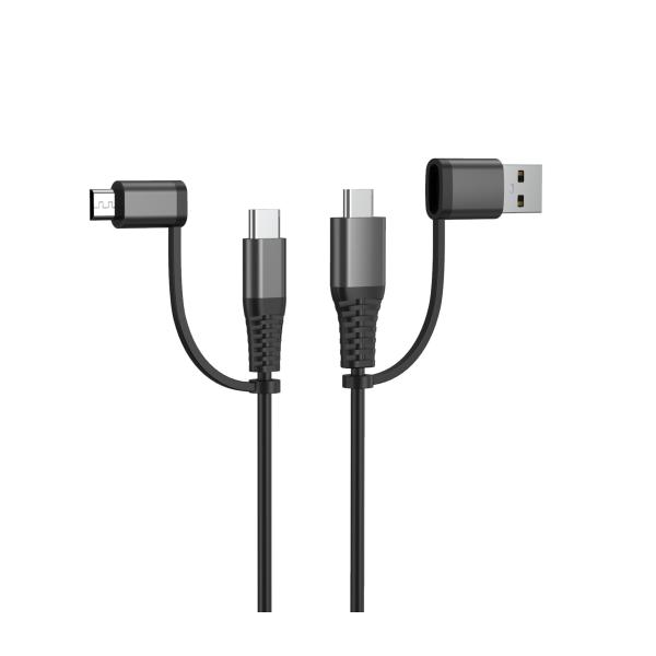 Buy Cottton Braided ROHS 2.4A 4ft USb Multi Charging Cable at wholesale prices