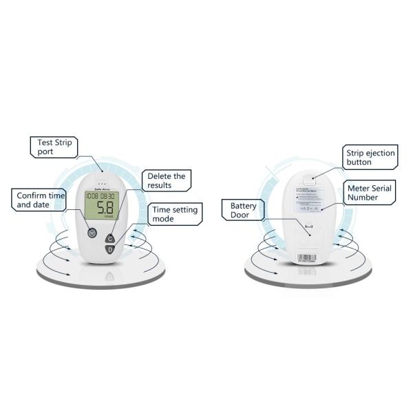 Wild Htc Range Blood Sugar Testing Devices requesting Only 0.6 ul blood sample Blood Sugar Tester For Diabetes