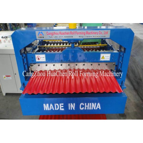 Buy 380V Corrugated Roof Panel Roll Forming Machine With Hydraulic Control System at wholesale prices