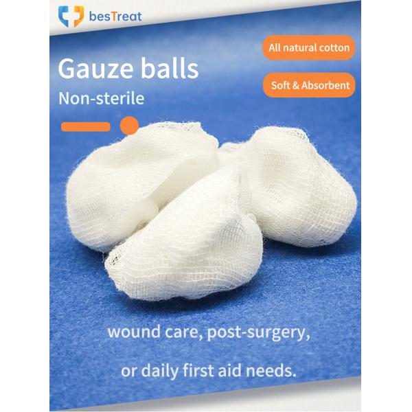 Gauze Balls Non-Sterile 40s 25x17 Diameter 4 Cm