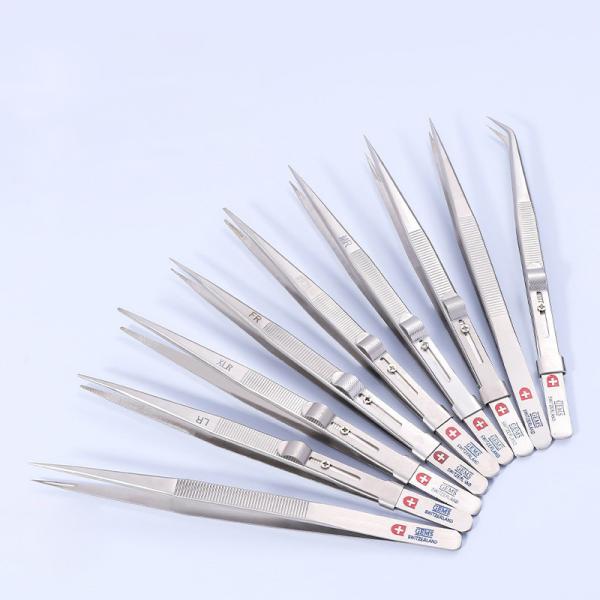 Buy Lockable Jewelry Tweezers Tools 16.5cm Stainless Steel Straight Tweezers at wholesale prices