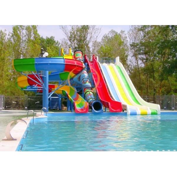 Buy Long Lifespan Fiberglass Pool Slide 5-10m Height With Custom Height at wholesale prices
