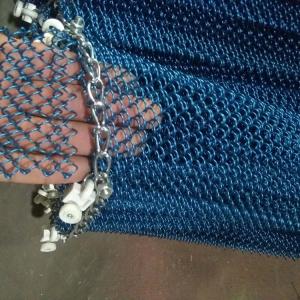 Customized Mesh Chain Link Backdrop Decoration Galvanized Garden Fencing