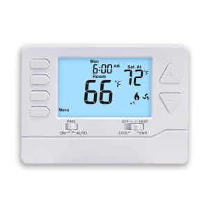 1 Amp Per Terminal Load Rating Heat Pump Non-programmable Thermostat for Large