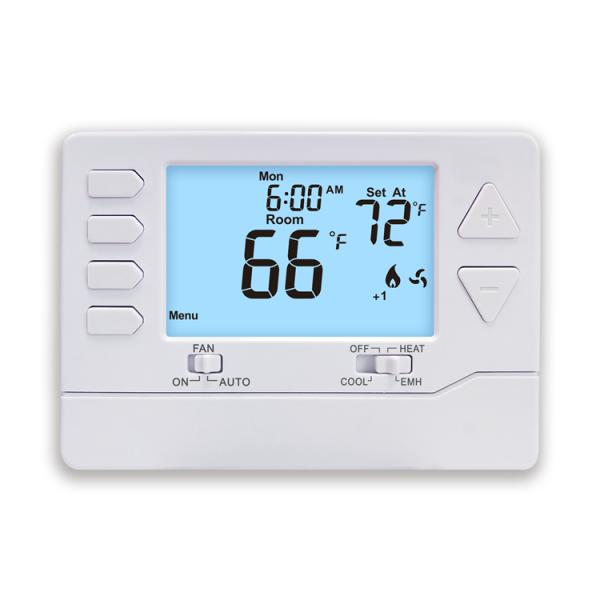 1 Amp Per Terminal Load Rating Heat Pump Non-programmable Thermostat for Large