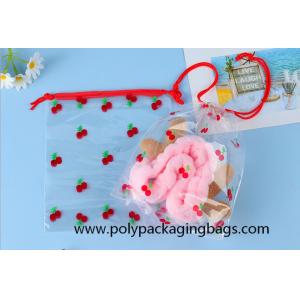 0.06mm Printed Transparent PE Drawstring Storage Bag