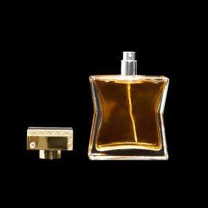 China Luxury Custom Glass Perfume Bottles | Irregular Shape | 3D Molding | Hot Stamping | Premium Packaging on sale