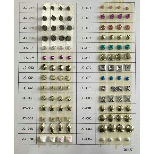 2020 hot designs pearl color plastic screw rivets for shoes ,bag decoration