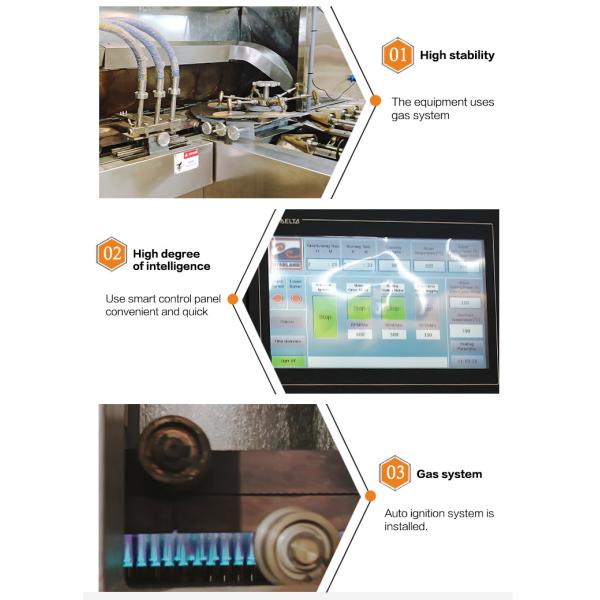 Waffle Cone Production Equipment,Multifunctional Automatic Stainless Steel Material,39 Baking Templates.