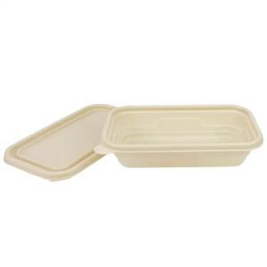 Biodegradable corn starch disposable lunchboxes for bento or take-out food