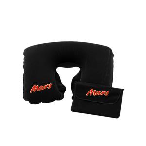 Purple Color Travel Neck Pillow Inflatable With Soft Hand Feeling