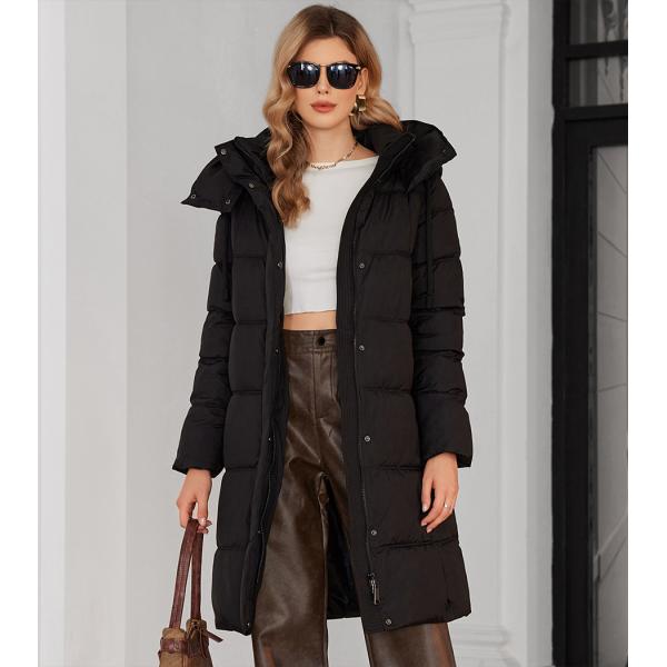 Mid Length Detachable Hood Thickened Down / Cotton Jacket, classic coat, nice colour, for daily wear, warm coat