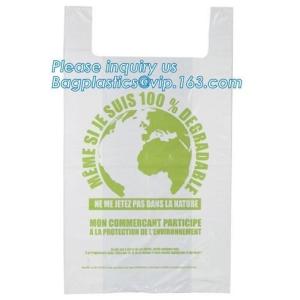 compostable cornstarch to protect the environment flat bags on roll for food