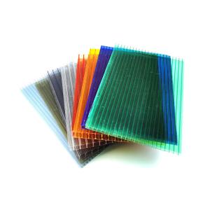Garden Twinwall Roofing Polycarbonate Sheet Hollow Width 1220mm 2100mm