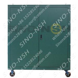 Thermal Vacuum Transformer Oil Purifier Movable With Metal Enclosure