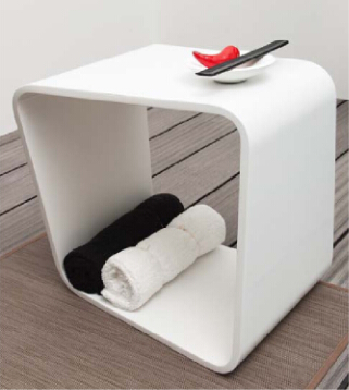 Modern Design Bathroom Shower Seat Anti Yellowing High Polishing