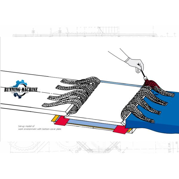 Rubber 1200Mm Steel Cord Conveyor Belt Hot Joint Machine For Metallurgy Industry