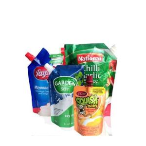 tomato jelly juice plastic bag with spout and cap automatic filling and capping