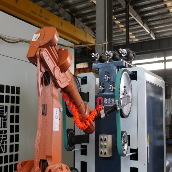 Robotic Grinding Polishing and Deburring System for Automated Metal Surface