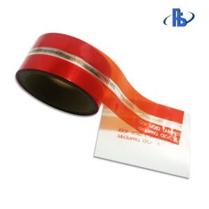Single Sided Adhesive Security Seal Tape , Red Tamper Evident Tape