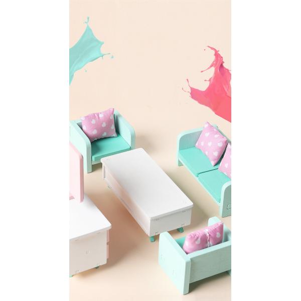 Mini Montessori Wooden Girls Bedroom Toys With No Burr