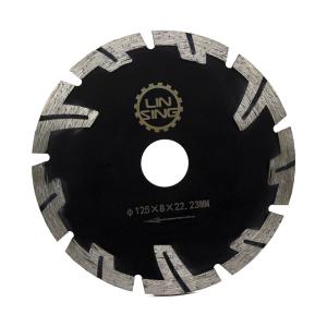 Quality D125mm Segmented T Type Protection Teeth Cutting Disc For Dry Cutting Good Prices for sale