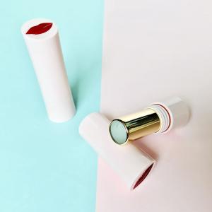Pink Electroplating 5g Plastic Lipstick Tube Used for Cosmetic Package