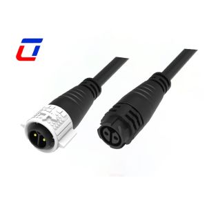 M19 2Pin 20A Push Lock Power Waterproof High Current Power Connector