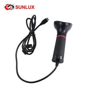 Rugged Black 2D QR Aztec Code Barcode Scanner