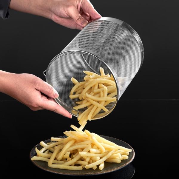 304 Stainless Steel Deep Frying Pots For French Chip Frying