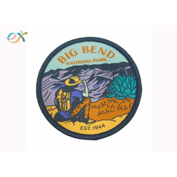 Buy Clothing Iron On Backing Custom Woven Patches , Small Embroidered Patches at wholesale prices