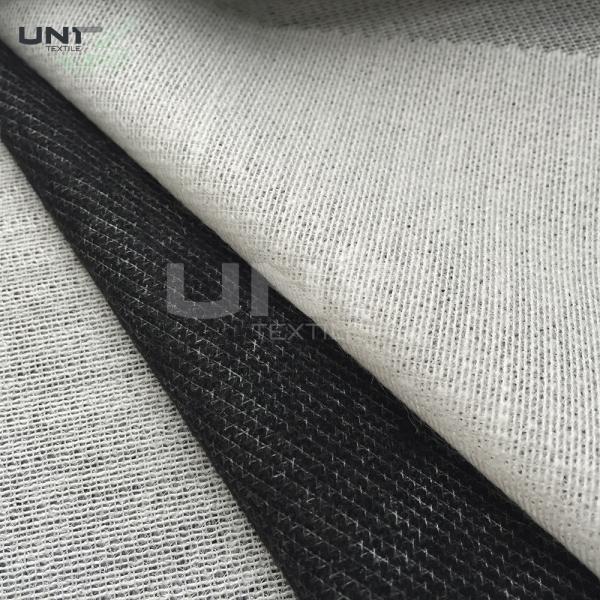 Polyester Viscose 60gsm Brushed Woven Interlining Weft Insert Interlining Shrink