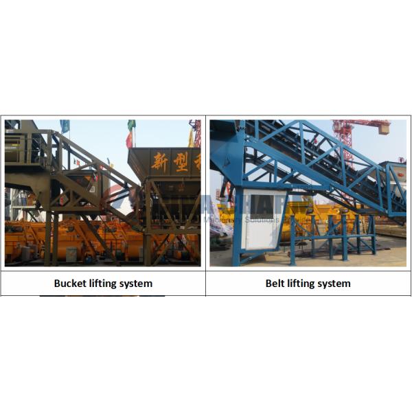 YHZS35 Small Mobile Concrete Batch Plant 4.1m Portable Rmc Plant