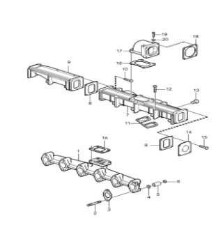 20557208 VOE20557208 Gasket Excavator Spare Parts Fitting For Vo-lvo B6R