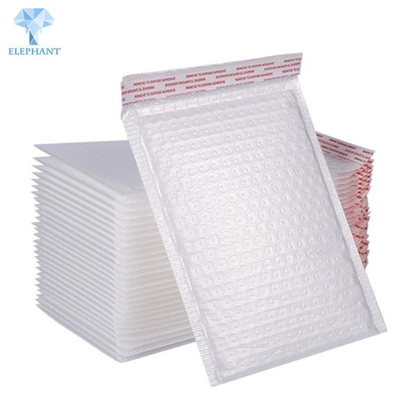 Buy Disposable 4C Printing White Poly Bubble Mailers 6x10'' Eco Friendly at wholesale prices