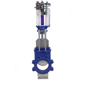 Mining Industry DN50 Manual / Pneumatic Actuator Knife Gate Valve