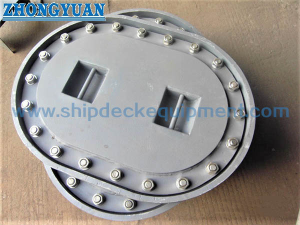 JIS F 2304 Type C Sunk Multi Bolt Oval Hatch Cover Marine Outfitting